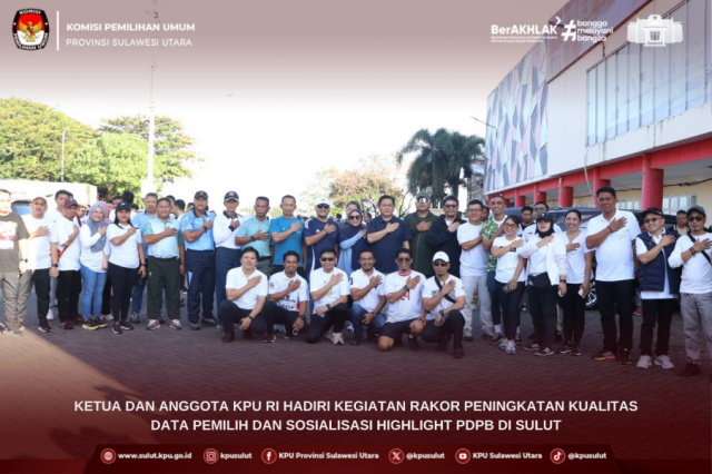 KPU Sulut Gelar Rakor Peningkatan Kualitas Data Pemilih Dan Sosialisasi PDPB