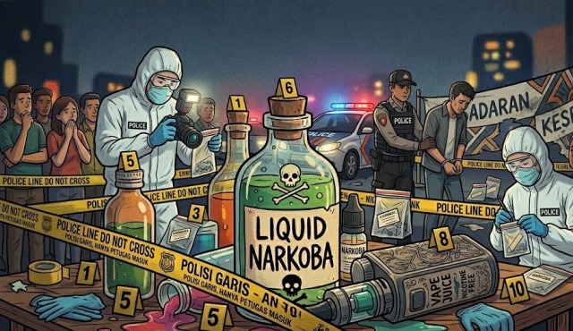Hati-hati Pilih Liquid! Polisi Gerebek Lab Rumahan Pembuat Vape Isi Narkoba